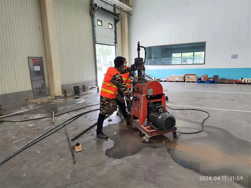 王益厂房地面下沉塌陷注浆加固施工